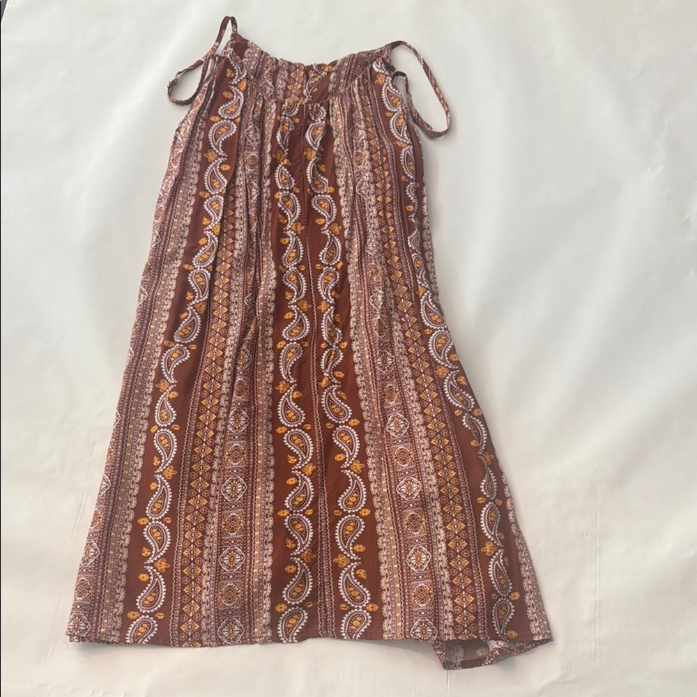Bohemian Paisley Print Dress